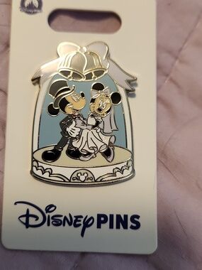 Disney Light Blue and Silver Character Enamel Pin